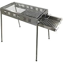 手作りステンレス バーベキューコンロ ステンレス卓上BBQコンロ